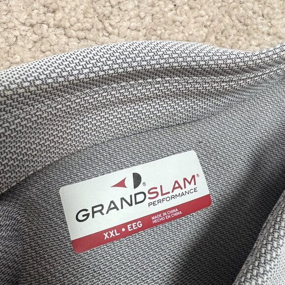 Grand Slam Polo Men’s Gray Short Sleeve Size XXL - Picture 10 of 11